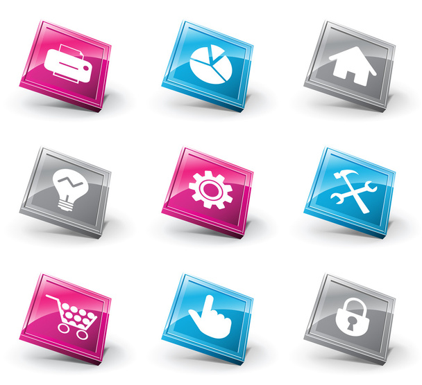 3D icons - Vector, Image