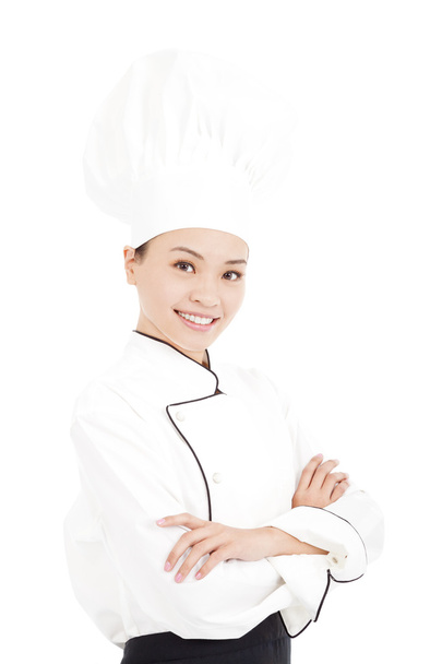 asian young pretty woman chef standing in studio - Foto, imagen