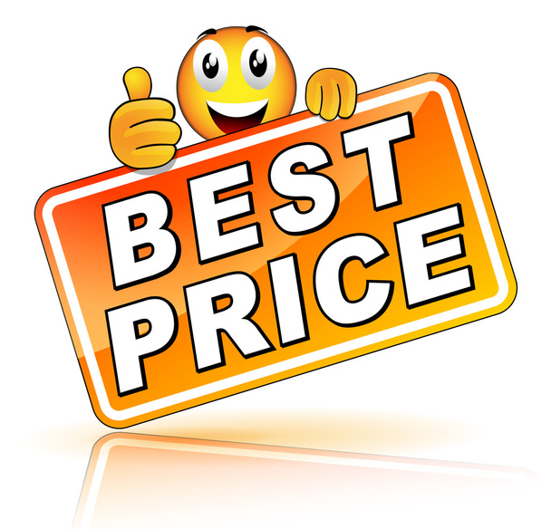 orange best price icon - Vector, Image