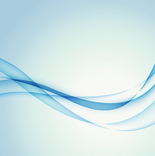Abstract wavy background in blue color - Vector, Image