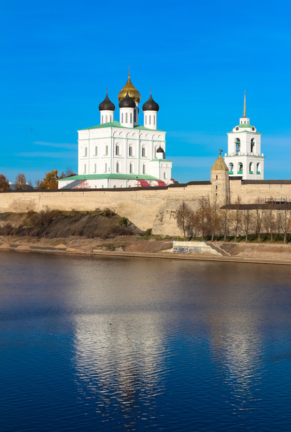 Pskov Kremlin (Krom) and the Trinity orthodox cathedral, Russia - Fotó, kép