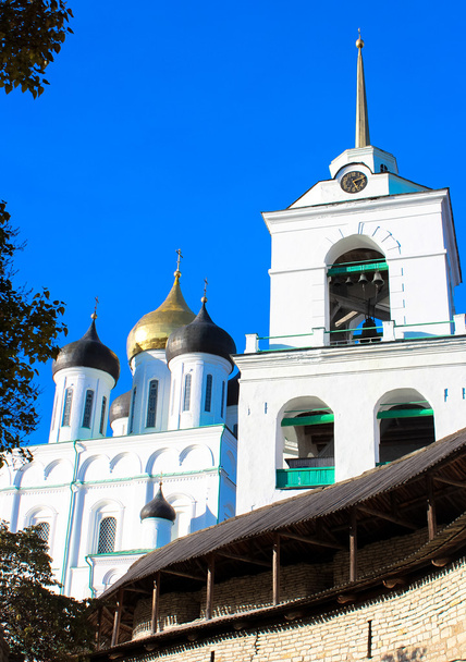 Pskov Kremlin (Krom) and the Trinity orthodox cathedral, Russia - Foto, imagen