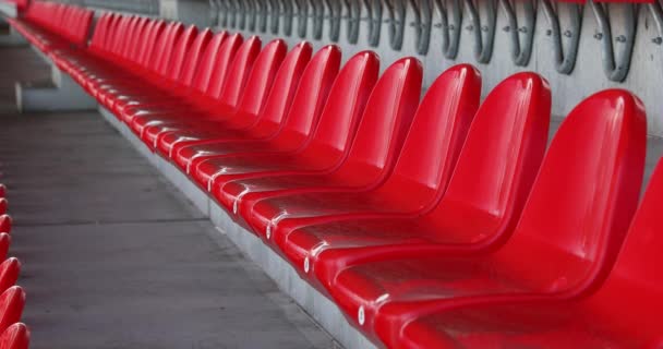 Üres stadionnézői helyek a játék előtt - Felvétel, videó