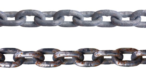 Metal chains, isolated against background - Photo, Image