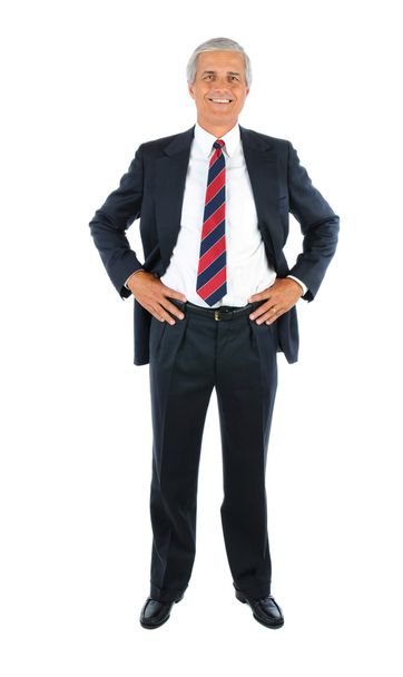 Businessman hands on hips - Фото, изображение
