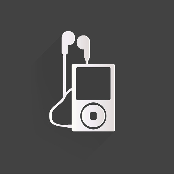 MP3 player ikonjára. Music player szimbólum - Vektor, kép