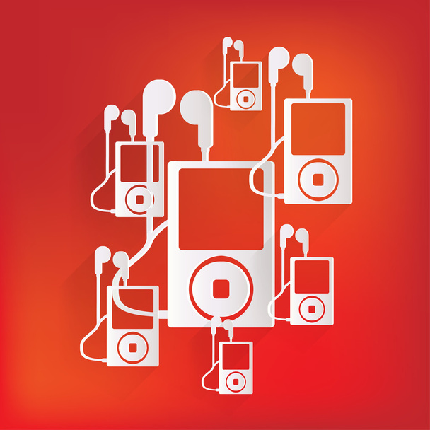 Піктограма MP3 програвача. Символ музичного програвача
 - Вектор, зображення