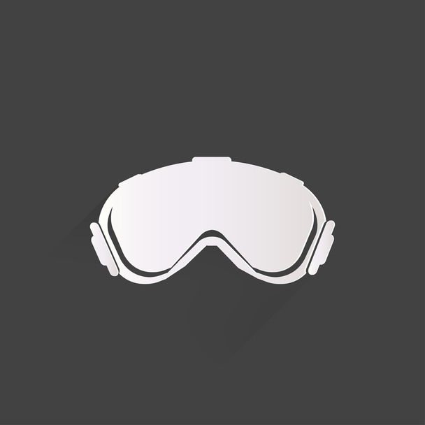 Ski goggles icon - Vektor, Bild