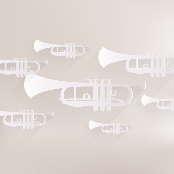 Música instrumentos de sopro ícone
 - Vetor, Imagem