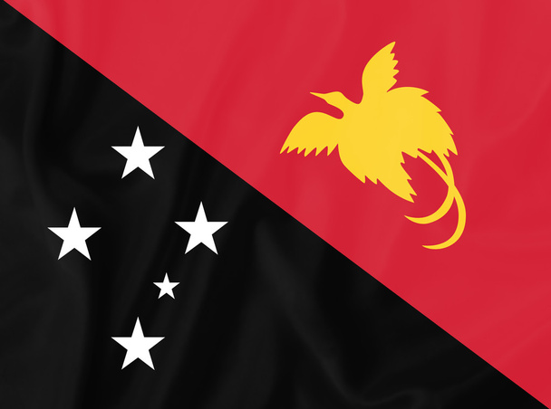 Papua-Neuguinea-Flagge - Foto, Bild
