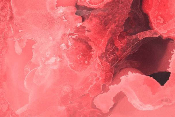 rode vloeibare inkt, digitaal behang - Foto, afbeelding
