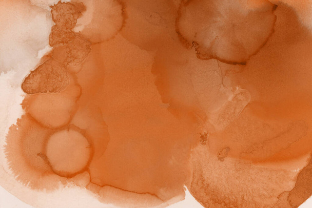 orange liquid ink, digital wallpaper - Φωτογραφία, εικόνα