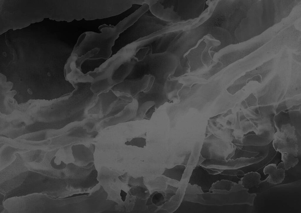 musta nestemäinen muste, digitaalinen tapetti - Valokuva, kuva