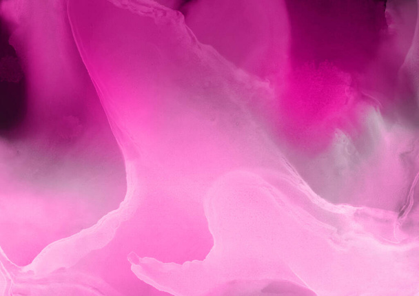 pink liquid ink, digital wallpaper - Foto, Imagem