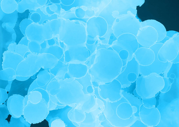 blue liquid ink, digital wallpaper - Fotó, kép
