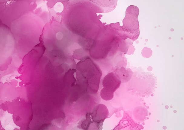 pink liquid ink, digital wallpaper - Foto, Imagem