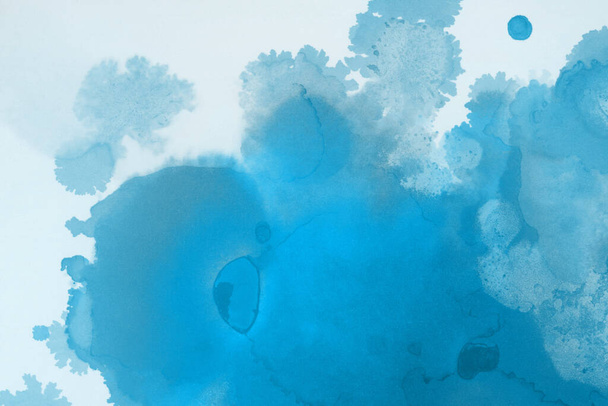 μπλε υγρό μελάνι, ψηφιακή ταπετσαρία - Φωτογραφία, εικόνα