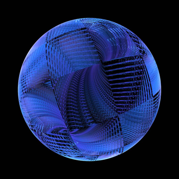 sfondo astratto fatto di palline di vetro blu - Foto, immagini