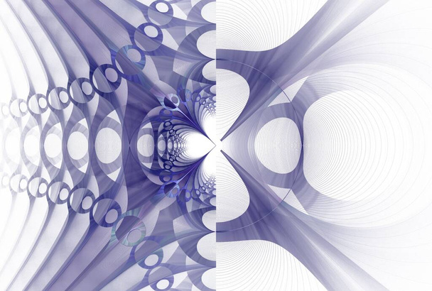 abstrakcyjny projekt spirali fraktalnych, grafika cyfrowa dla kreatywnych projektów graficznych - Zdjęcie, obraz