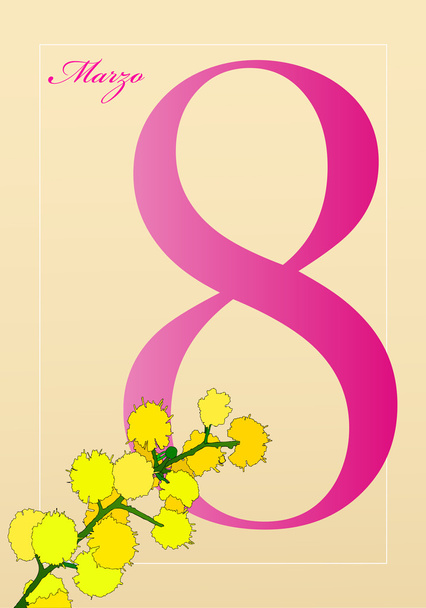 Eight March - Woman's Day - Vector, Image