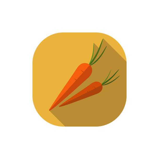 flat design vector carrots - Vector, Image