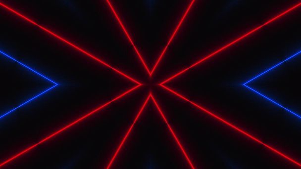 Абстрактний неоновий калейдоскоп, 3d рендеринг. Геометрія зміни тла комп'ютера
 - Фото, зображення