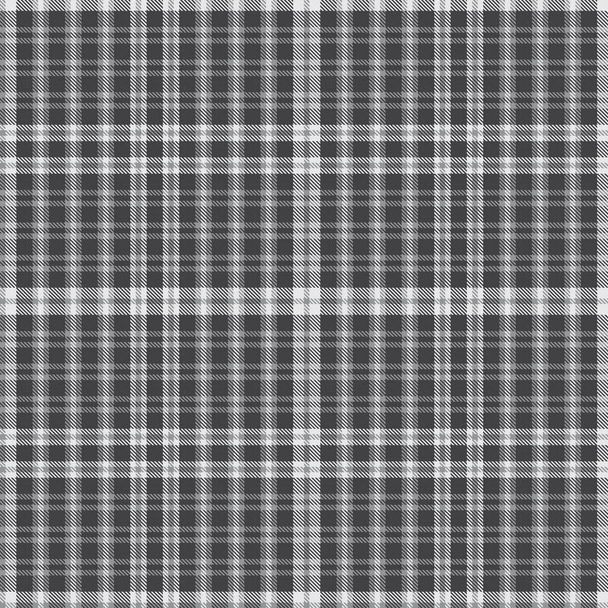 Grey Plaid, kostkovaný, tartan bezešvý vzor vhodný pro módní textil a grafiku - Vektor, obrázek