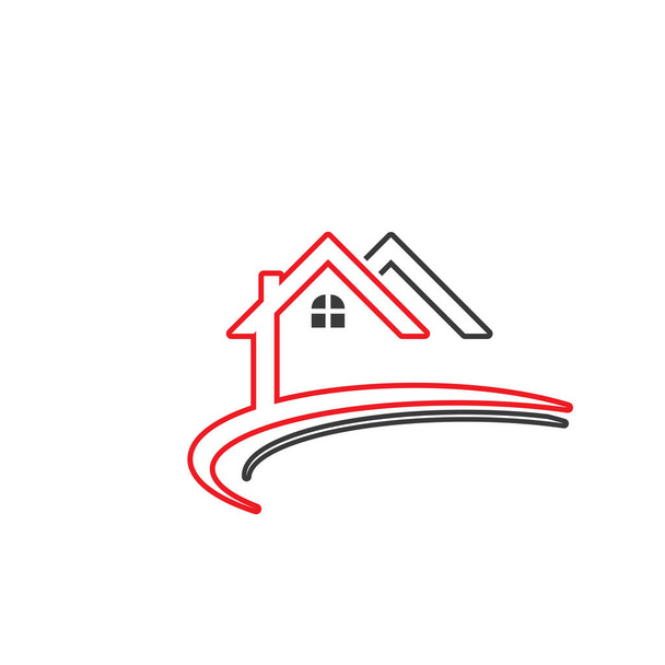 Startseite Logo, Immobilien und Bau Logo-Design - Vektor, Bild