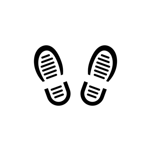 Illustration Vector graphic of boot print icon template - Vector, Image