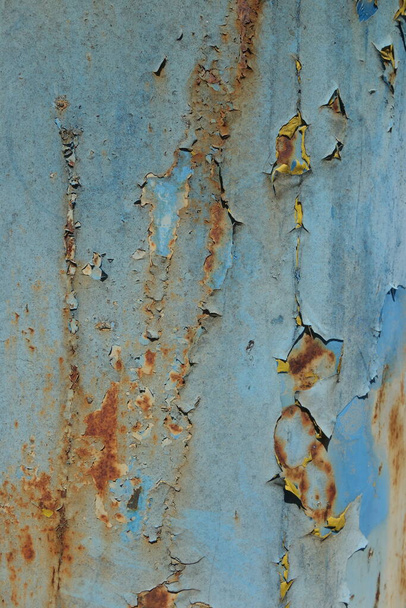 Pintura pelada oxidación metal textura áspera - Foto, imagen