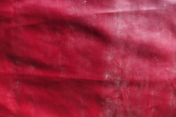 Creased plastic red abstract texture - Photo, Image