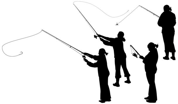 Pescadoras
 - Vector, Imagen