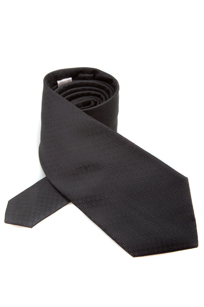 Cravatta nera isolata
 - Foto, immagini