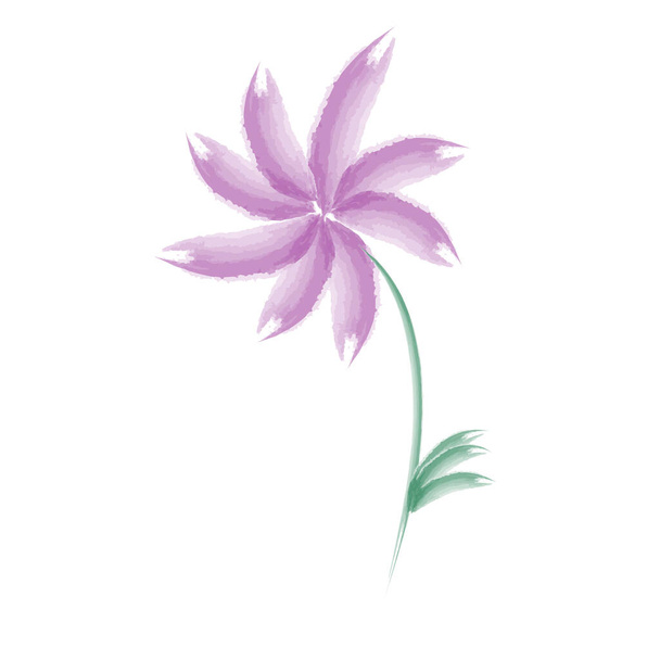 Acuarela abstracta flor ilustración para imprimir - Vector, Imagen