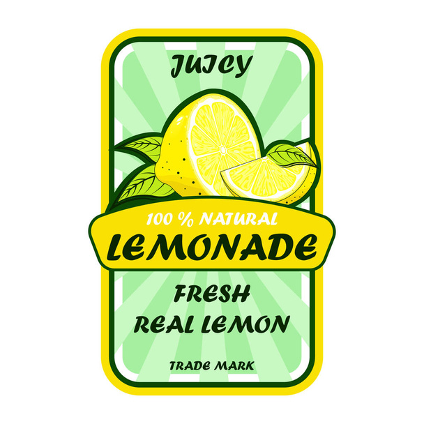 vector de insignias de limonada - Vector, Imagen