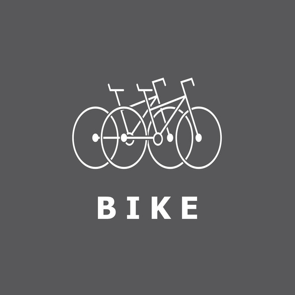 Illustrazione del modello di progettazione vettoriale dell'icona della bicicletta - Vettoriali, immagini