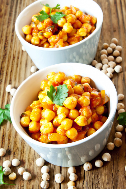 Chickpeas Curry with Parsley - Photo, Image