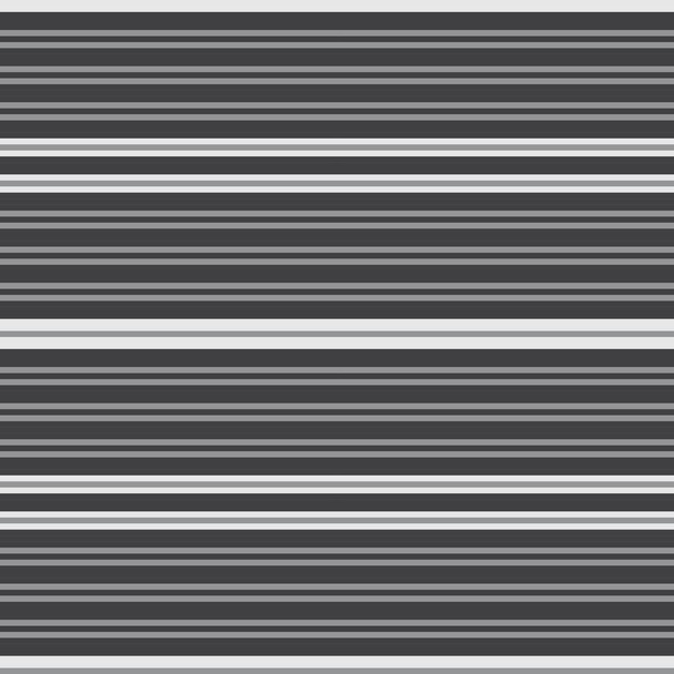 Grau Horizontal gestreifte nahtlose Muster Hintergrund geeignet für Modetextilien, Grafiken - Vektor, Bild