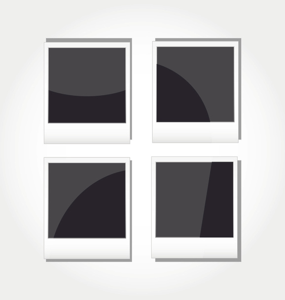 Set of photo frames - Vector, Image