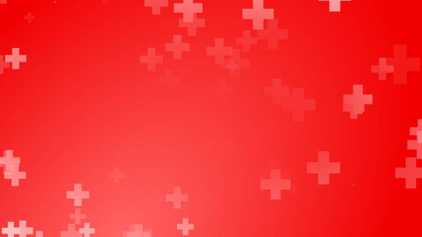 Medische gezondheid rood kruis patroon achtergrond. Abstracte gezondheidszorg voor Wereldbloeddonordag. - Foto, afbeelding