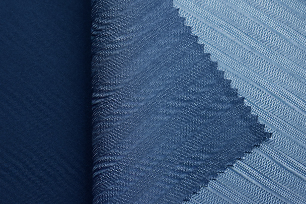 Mavi polyester Tekstil - Fotoğraf, Görsel