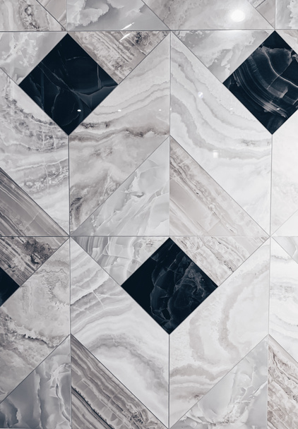 Real marble floor tile pattern for background - Photo, Image
