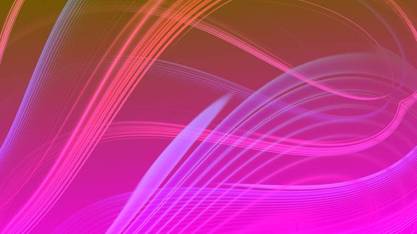 Abstraktní červené fialové gradient geometrické pozadí. Neonové světlé křivky a tvar s barevným grafickým designem. - Fotografie, Obrázek