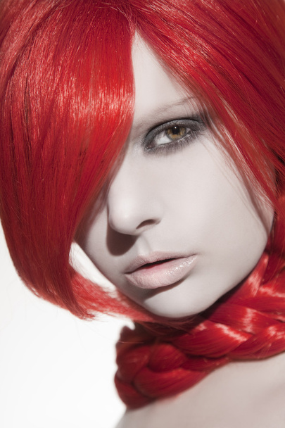 Beautiful woman with red hair - 写真・画像