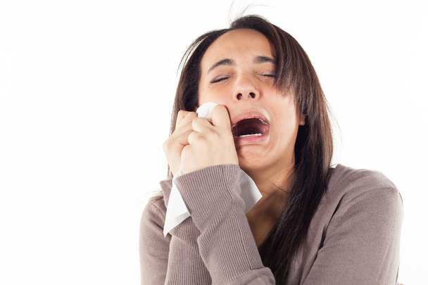Unhappy woman crying - Fotó, kép