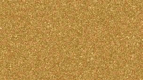 Abstract glitter lights gold color luxury shimmer texture glowing background.  - Footage, Video