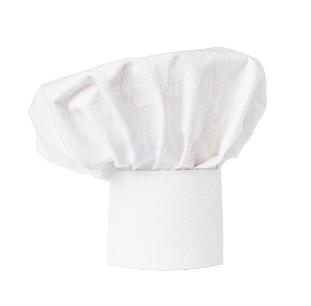 White cooks cap, chef hat isolated on white background. - Photo, Image