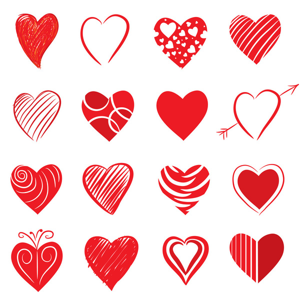 σχήματα καρδιάς - Διάνυσμα, εικόνα