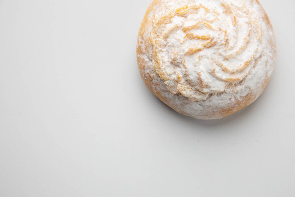 A delicious cookie with coconut powder on whitebackground - Foto, Imagem
