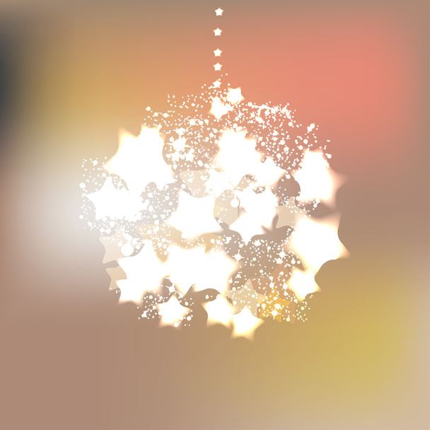 Κομψό χριστουγεννιάτικο φόντο με νιφάδες χιονιού - Διάνυσμα, εικόνα